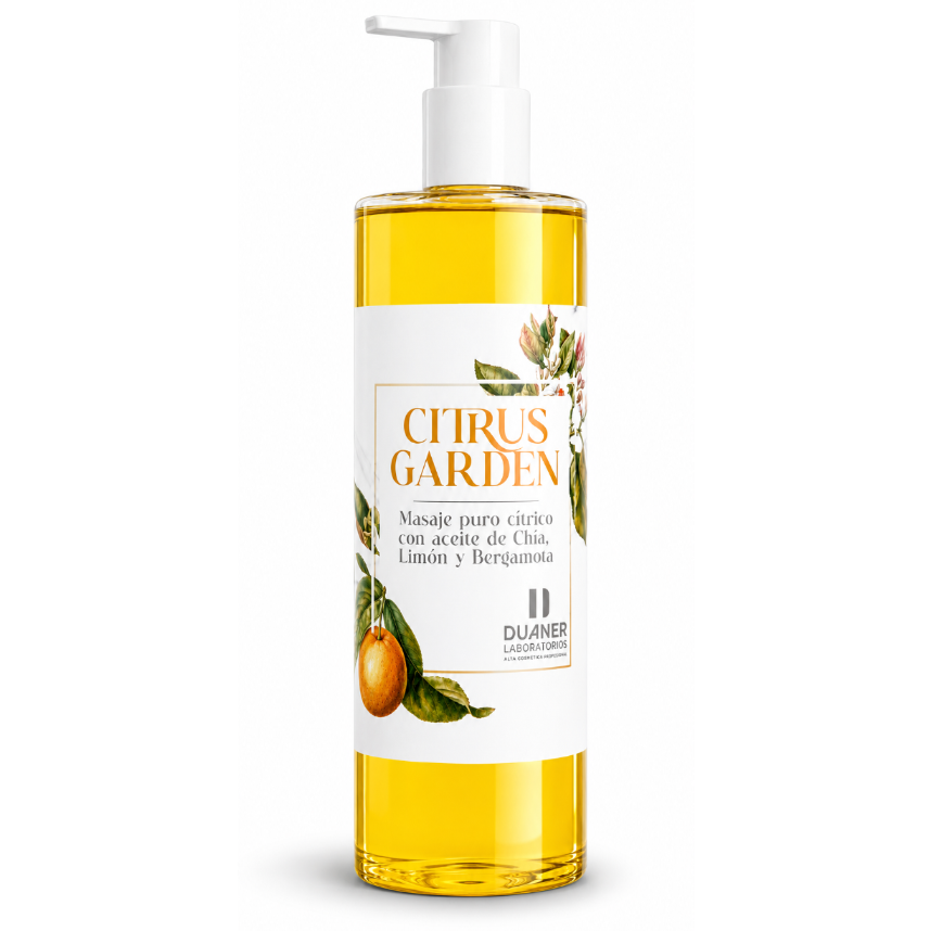 ACEITE DE MASAJE PURO CITRICO CON ACEITE DE CHIA Y ALBARICOQUE 500 ML